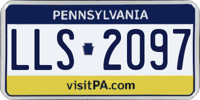 PA license plate LLS2097