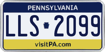 PA license plate LLS2099