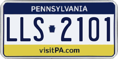 PA license plate LLS2101