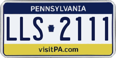 PA license plate LLS2111