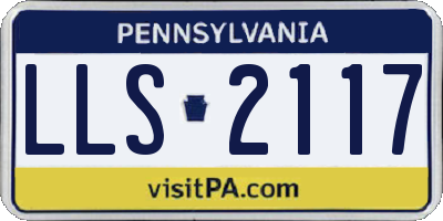 PA license plate LLS2117