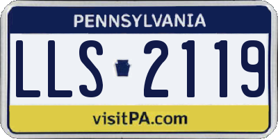 PA license plate LLS2119
