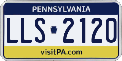 PA license plate LLS2120