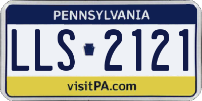 PA license plate LLS2121