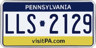 PA license plate LLS2129