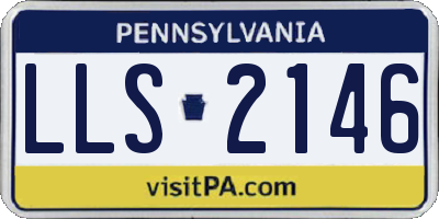 PA license plate LLS2146