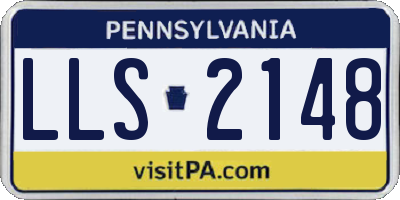 PA license plate LLS2148