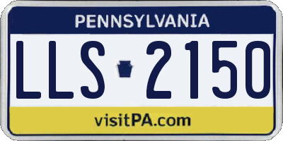 PA license plate LLS2150