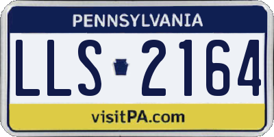 PA license plate LLS2164