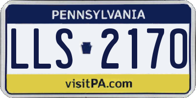 PA license plate LLS2170