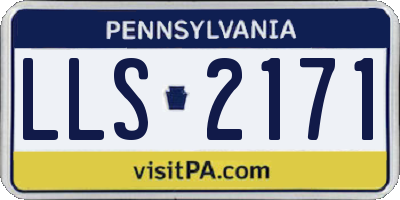 PA license plate LLS2171