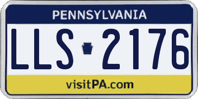 PA license plate LLS2176