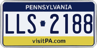 PA license plate LLS2188