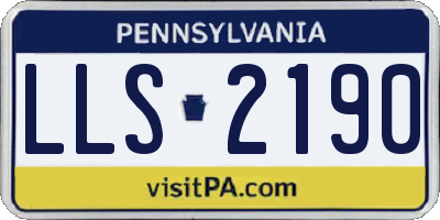 PA license plate LLS2190