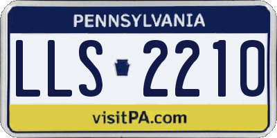 PA license plate LLS2210