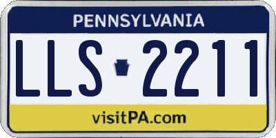 PA license plate LLS2211
