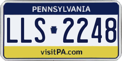 PA license plate LLS2248