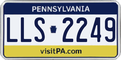 PA license plate LLS2249