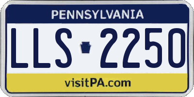 PA license plate LLS2250
