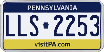 PA license plate LLS2253