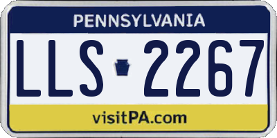PA license plate LLS2267