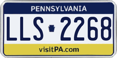 PA license plate LLS2268