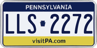 PA license plate LLS2272