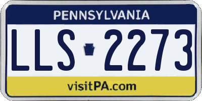 PA license plate LLS2273