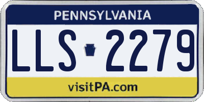 PA license plate LLS2279