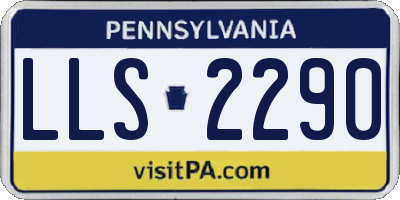 PA license plate LLS2290
