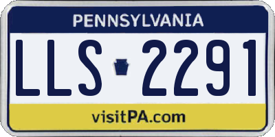 PA license plate LLS2291