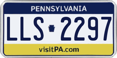 PA license plate LLS2297