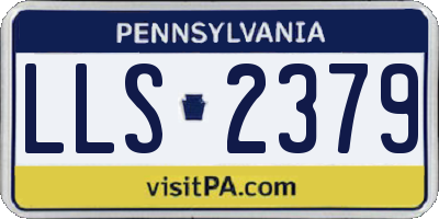 PA license plate LLS2379
