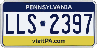 PA license plate LLS2397