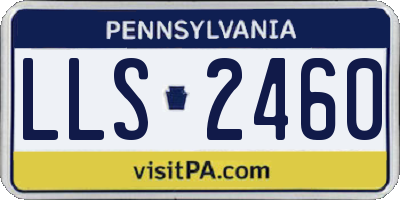 PA license plate LLS2460