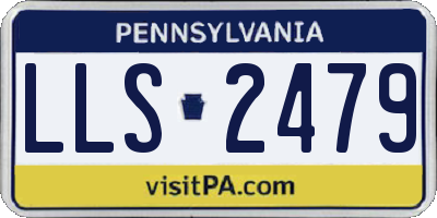 PA license plate LLS2479