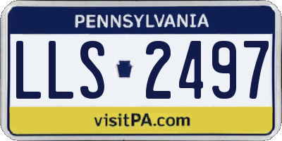 PA license plate LLS2497