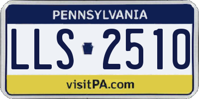 PA license plate LLS2510