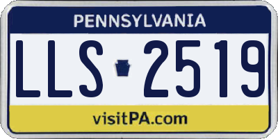 PA license plate LLS2519