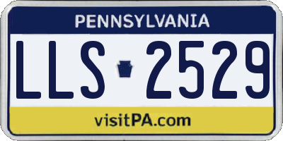 PA license plate LLS2529
