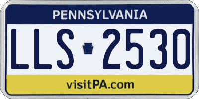 PA license plate LLS2530