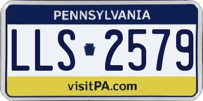PA license plate LLS2579