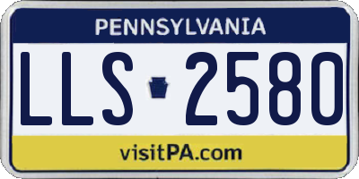PA license plate LLS2580