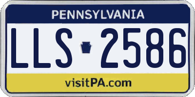 PA license plate LLS2586