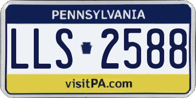 PA license plate LLS2588
