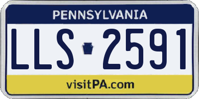 PA license plate LLS2591