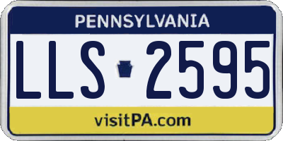 PA license plate LLS2595