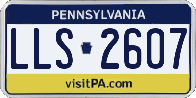 PA license plate LLS2607