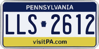 PA license plate LLS2612
