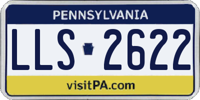 PA license plate LLS2622